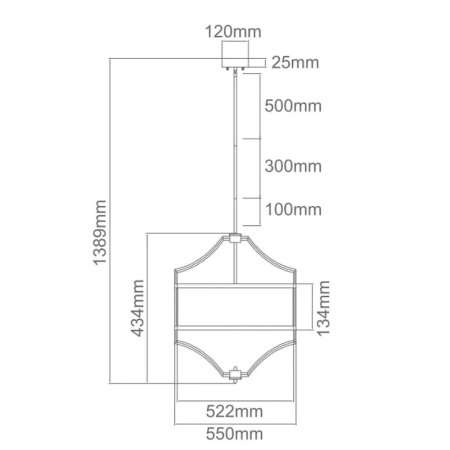 Lampa Hampton wisząca Stesso cromo M OR80919 - Open Design Highlights